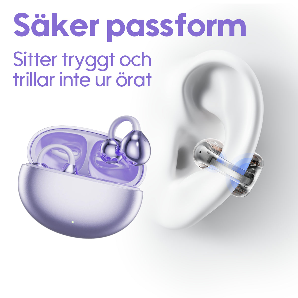 SoundPearls - Stilrena Bluetooth-hörlurar med öronbygel